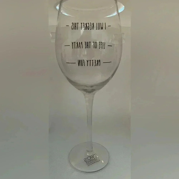 Two’s Company | funny wine glass. - Picture 3 of 10
